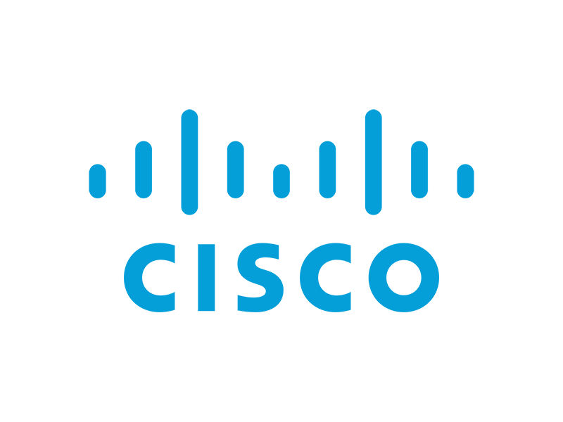 Cisco logo representing the technology company.