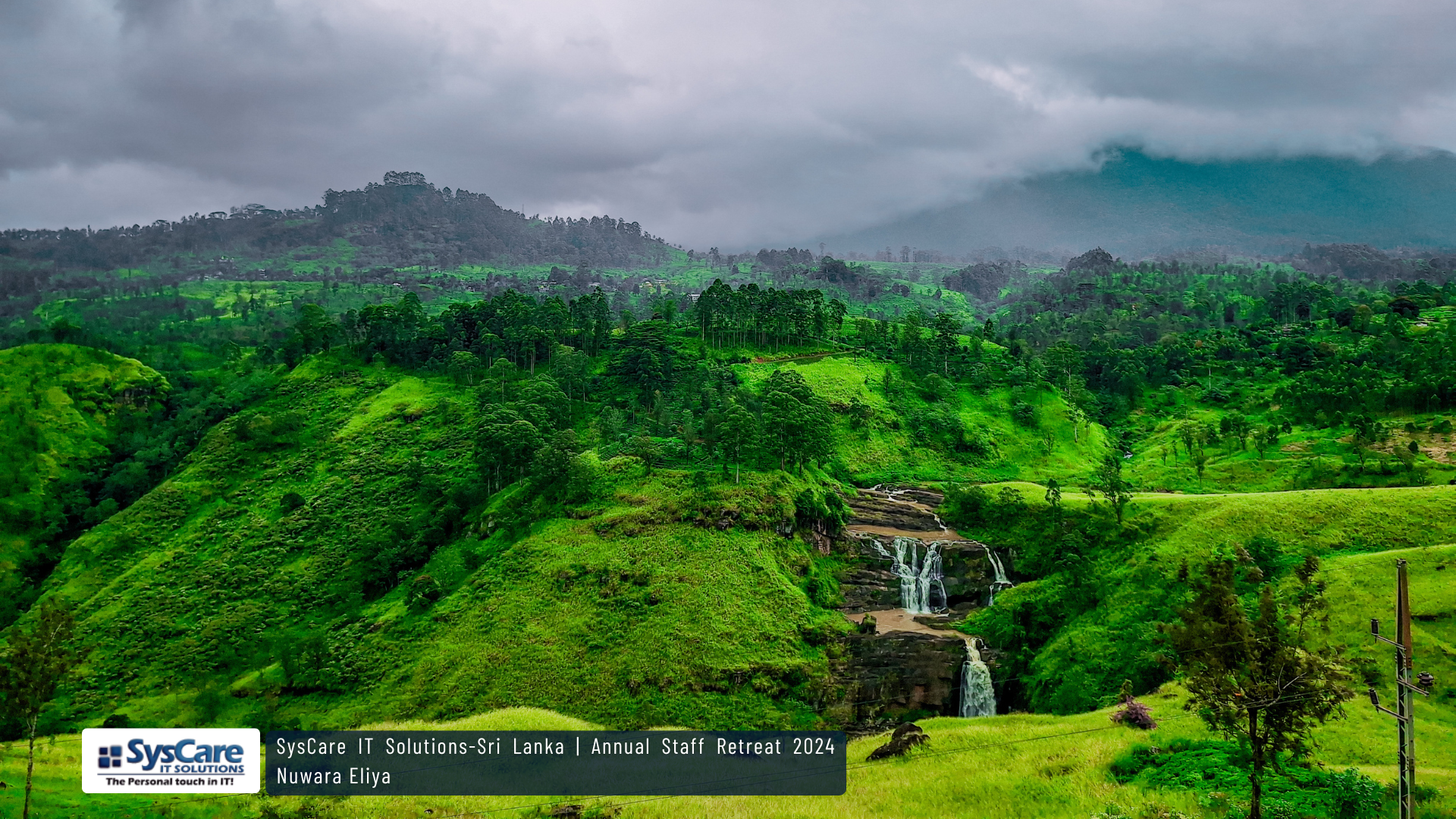 Scenic mountain landscape representing the SysCare Nuwara Eliya team trip